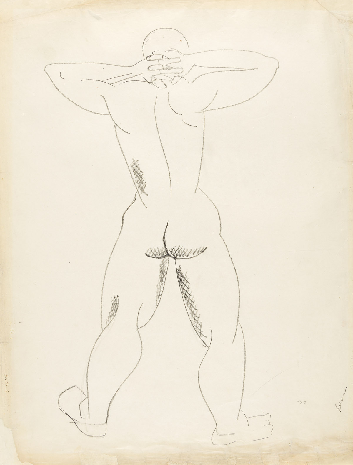 IRENE RICE PEREIRA (1902-1971) Untitled, (Figure).